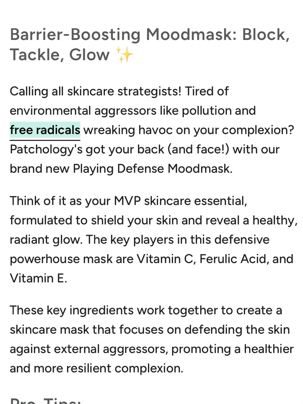 Patchology Playing Defense Barrier-Boosting Sheet Mask